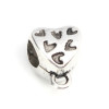 Bélières Cœurs Trou 4mm Métal Argent Antique