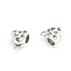 Bélières Cœurs Trou 4mm Métal Argent Antique