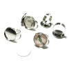 BN1127977 PAX 5 supports de bague Qualité Supérieure Laiton couleur Argent Platine 20mm 