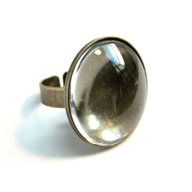 BN1124102 10 pièces: PAX 5 supports de bague Qualité Supérieure Laiton couleur Bronze 25mm  et 5 cabochons