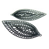 Estampes pendentif filigrane Marquise 24 par 45mm Noir