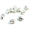 PS110202864 PAX 50 perles intercalaires oblong à stries 7mm métal couleur Argent Antique