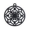 Estampes Pendentif Filigrane Arabesque 35mm Noir