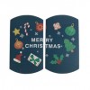 PS110212932 PAX 5 Emballage carton, Emballage Cadeau, berlingots 14cm x9.4cm Noel, Christmas
