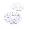 Estampes pendentif filigrane Mandala 33mm Lilas clair