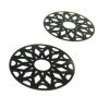Estampes pendentif filigrane Mandala 33mm Noir