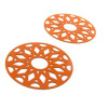 Estampes pendentif filigrane Mandala 33mm Orange