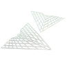 Estampes pendentif filigrane Triangle 35 par 40mm Argent Vif