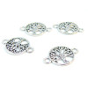 PS110117013 PAX 25 pendentifs breloque connecteurs Arbre métal couleur Argent Antique