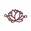 S11216311 PAX de 10 Estampes pendentif connecteur filigrane Fleur de lotus 23mm métal couleur Doré