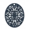 PS110216699 PAX de 25 Estampes pendentif Coquille saint Jacques Eventail 13mm métal couleur Doré