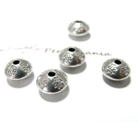 10 perles en metal intercalaire etoiles PP ref 101657