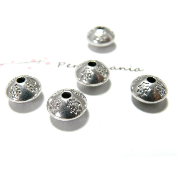 10 perles en metal intercalaire etoiles PP ref 101657