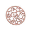 Estampes connecteur filigrane Medaillon Multi etoiles 20mm métal couleur Moutarde