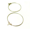 Boucles d'oreilles Créoles Cintres 40mm métal couleur Or Clair