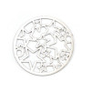 Estampes connecteur filigrane Medaillon Multi etoiles 20mm métal couleur Doré
