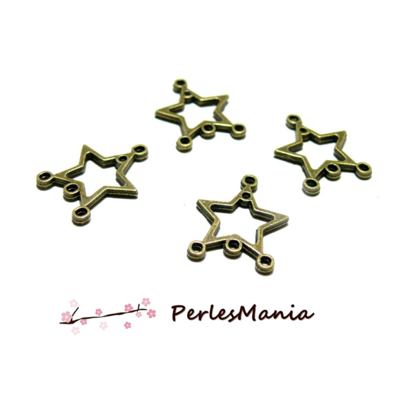 50 MULTI CONNECTEURS  ETOILES BRONZE 2Y7503, DIY 