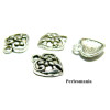 Pendentifs Coeur, métal couleur argent Antique