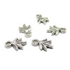 Apprêt et perles 25 pendentif feuilles 2Y5102 VA ( viel argent )