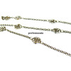 Apprêt pour bijoux: 1m Bronze chaine dentelle fleur  ref 595 