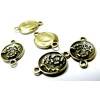 10 pièces connecteur breloque bronze fleur ref 59