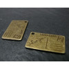 10 breloques carte postale bronze A