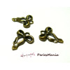 4 pendentifs magnifique noeuds 3D OB 2000 Bronze fournitures pour bijoux 