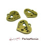 10 pendentifs COEUR I LOVE YOU  ref 77 BRONZE , DIY 