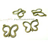 Pendentifs Breloque Papillon 17,5x19,5mm – Métal Couleur Bronze