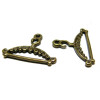 10 pendentifs cintre BRONZE 2Y6701 fournitures pour bijoux