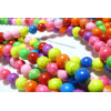 10  perles Turquoise Howlite mulitcolores fluo  8mm ref 2L1628 