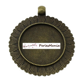 1 pendentif ARTY  ROI SOLEIL  25mm  ref138 BRONZE 