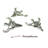 PAX 10 pendentifs BOHO CHIC WESTERN ARIZONA 30mm metal couleur ARGENT ANTIQUE S1184360