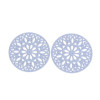 Estampes pendentif filigrane Mandala 25mm Lilas
