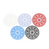 Estampes pendentif filigrane Mandala 25mm Lilas