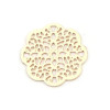 Estampes connecteur filigrane Fleur 10mm métal couleur Doré