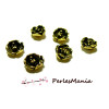 30 cabochons FLEUR 3D Vieil OR H13605, DIY