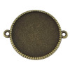 pendentifs CONNECTEUR Torsade 10mm métal couleur Bronze
