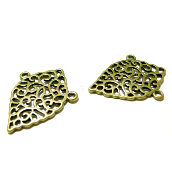 Pendentifs multi connecteur Chandelier Arabesque Istambul, laiton finition Bronze