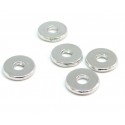 PS110202868Q Lot de 50 perles intercalaires Rondelles 7 par 2,1mm métal couleur Argent Platine