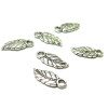 S110108978 PAX 25 breloque pendentifs feuille biface 17mm Argent Antique