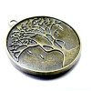 2 Magnifique breloque bronze Arbre rond