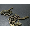Pendentifs Arbre ajouré, métal finition BRONZE