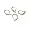 Dormeuses simple metal couleur Argent Platine Rhodié