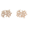 Estampes pendentif filigrane Arbre 23mm métal couleur Or Rose