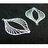 Estampes Pendentif Filigrane 35mm - Métal Argent Vif