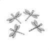 Breloques Pendentifs Libellule Métal Argent Antique