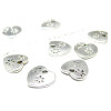10 breloques pendentif coeur fleur VA NO12880