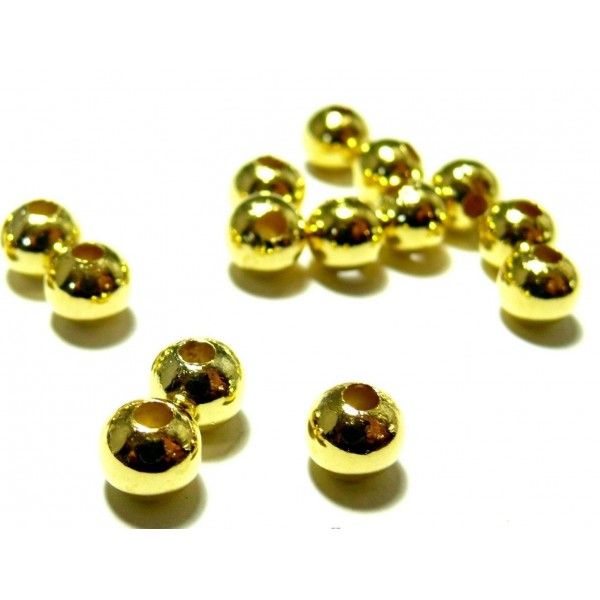 PAX 200 perles intercalaires 5mm metal couleur Doré 2N6118