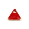 PS110238257 PAX 5 sequins médaillons émaillés Triangle petit modèle biface Rouge 5mm